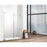 Elegant Carson Semi-Frameless Hinged Shower Door 60X72, Chrome