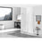 Elegant Carson Semi-Frameless Hinged Shower Door 60X72, Chrome