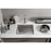 Elegant Chester Steel Undermount Kitchen Sink L23''Xw18''Xh10"