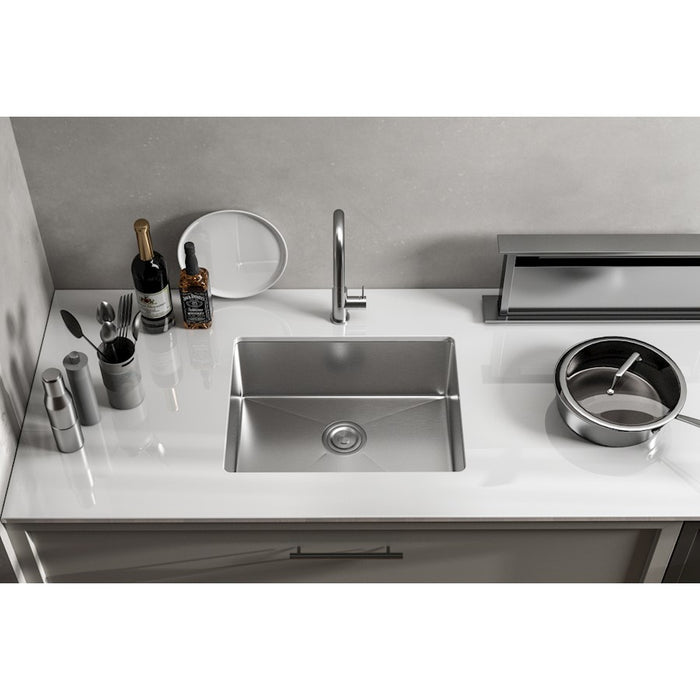 Elegant Chester Steel Undermount Kitchen Sink L23''Xw18''Xh10"