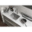 Elegant Chester Steel Undermount Kitchen Sink L23''Xw18''Xh10"
