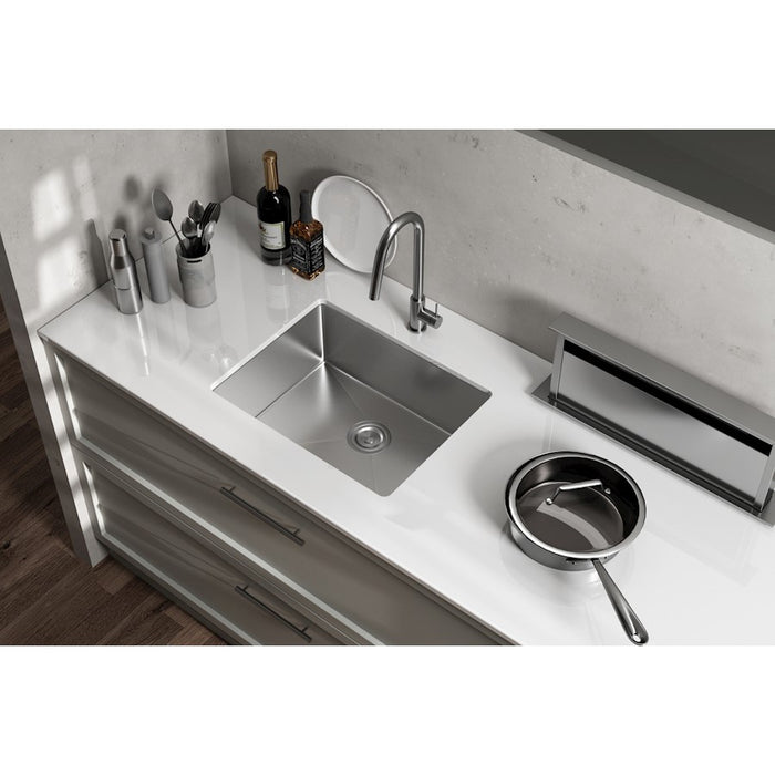 Elegant Chester Steel Undermount Kitchen Sink L23''Xw18''Xh10"