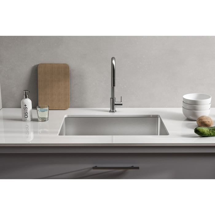 Elegant Chester Steel Undermount Kitchen Sink L27''X W18''Xh10"
