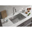 Elegant Chester Steel Undermount Kitchen Sink L27''X W18''Xh10"