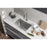Elegant Chester Steel Undermount Kitchen Sink L27''X W18''Xh10"