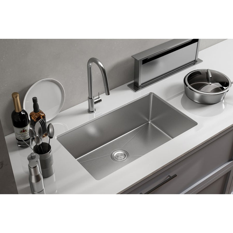 Elegant Chester Steel Undermount Kitchen Sink L30''Xw18''Xh10"