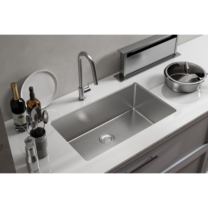 Elegant Chester Steel Undermount Kitchen Sink L30''Xw18''Xh10"