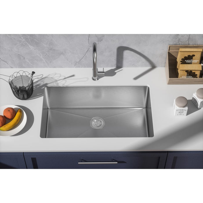 Elegant Chester Steel Undermount Kitchen Sink L32''Xw19''Xh10"
