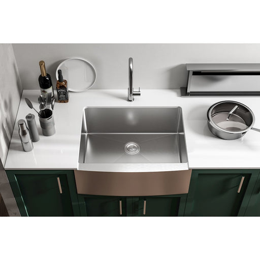 Elegant Montgomery Steel Farmhouse Kitchen Sink L27''Xw22''Xh10"