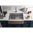 Elegant Montgomery Steel Farmhouse Kitchen Sink L30''Xw21''Xh10"
