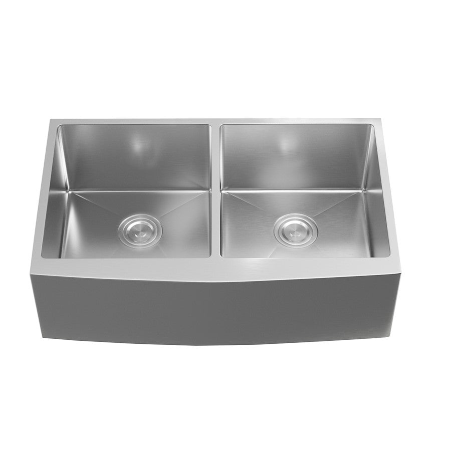 Elegant Montgomery Steel Farmhouse Kitchen Double Sink - SK30233