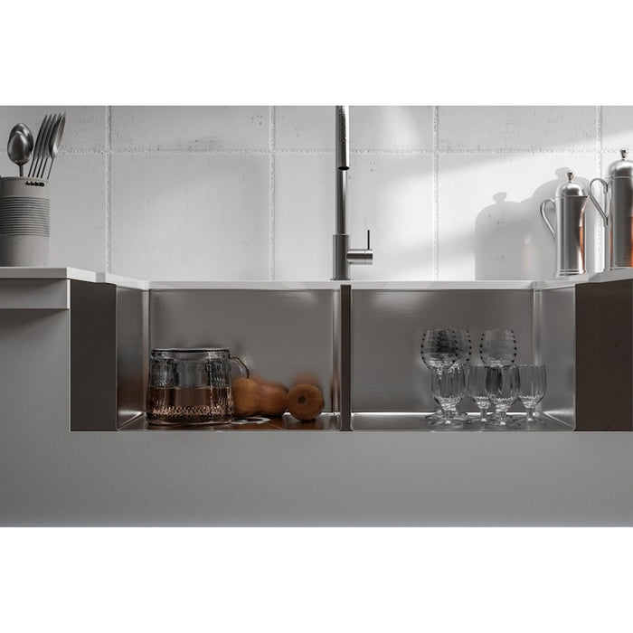 Elegant Montgomery Steel Farmhouse Kitchen Double Sink