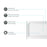 Elegant Laredo 48X32" Single Thresh Shower Tray Center Drain, WH
