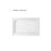 Elegant Laredo 48X36" Single Thresh Shower Tray Center Drain, WH