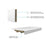 Elegant Laredo 48X36" Single Thresh Shower Tray Center Drain, WH
