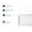 Elegant Laredo 48X36" Single Thresh Shower Tray Center Drain, WH