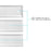 Elegant Laredo 60X30" Single Thresh Shower Tray Center Drain, WH