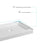 Elegant Laredo 60X30" Single Thresh Shower Tray Center Drain, WH