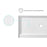 Elegant Laredo 60X30" Single Thresh Shower Tray Center Drain, WH