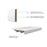 Elegant Laredo 60X32" Single Thresh Shower Tray Center Drain, WH