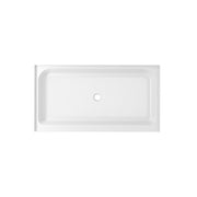 Elegant Laredo 60X36" Single Thresh Shower Tray Center Drain, WH - STY01-C6036