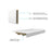 Elegant Laredo 60X36" Single Thresh Shower Tray Center Drain, WH