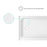 Elegant Laredo 60X32" Single Thresh Shower Tray Left Drain, WH