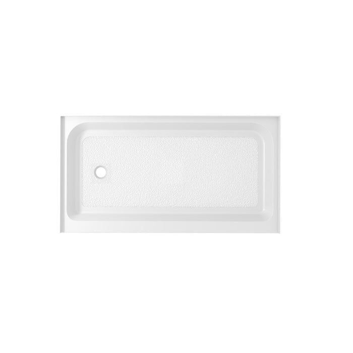 Elegant Laredo 60X36" Single Thresh Shower Tray Left Drain, WH - STY01-L6036