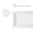 Elegant Laredo 60X32" Single Thresh Shower Tray Right Drain, WH