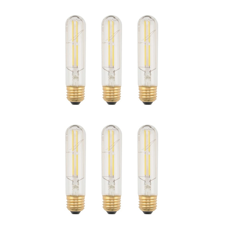 Elitco Lighting 6W 3000K LED T10 Bulb/550 Lumens - T10LED202-6PK