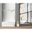 Elegant Orlando Frameless Tub Door 60X60", Brushed Gold - TD111-6060BGD