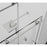 Elegant Orlando Frameless Tub Door 60X60", Brushed Nickel