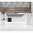Elegant Orlando Frameless Tub Door 60X60", Matte Black
