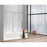 Elegant Orlando Frameless Tub Door 60X60", Polished Chrome