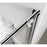 Elegant Ross Frameless Tub Door 60X60", Brushed Nickel