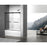 Elegant Kitchen/Bath Ross Frameless Tub Door 60X60", Matte Black
