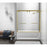 Elegant Trenton Semi-Frameless Tub Door 60X60", Brushed Gold - TD333-6060BGD