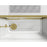 Elegant Trenton Semi-Frameless Tub Door 60X60", Brushed Gold
