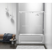 Elegant Trenton Semi-Frameless Tub Door 60X60", Polished Chrome - TD333-6060PCH