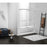Elegant Trenton Semi-Frameless Tub Door 60X60", Polished Chrome