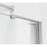 Elegant Devon Frameless Tub Door 60X60", Brushed Nickel