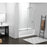 Elegant Devon Frameless Tub Door 60X60", Polished Chrome