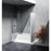 Elegant Devon Frameless Tub Door 60X60", Polished Chrome