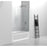 Elegant Devon Frameless Tub Door 60X60", Polished Chrome