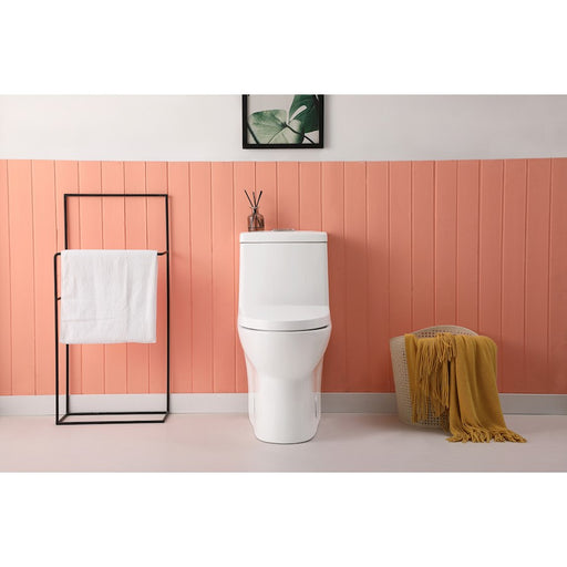 Elegant Winslet One-Piece Elongated Toilet 28X15X30, White