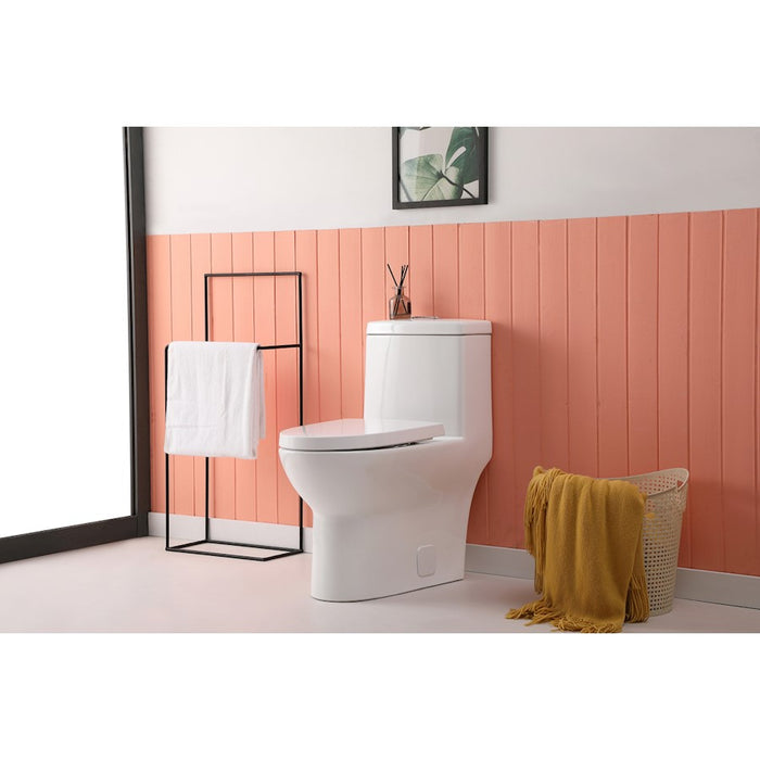 Elegant Winslet One-Piece Elongated Toilet 28X15X30, White