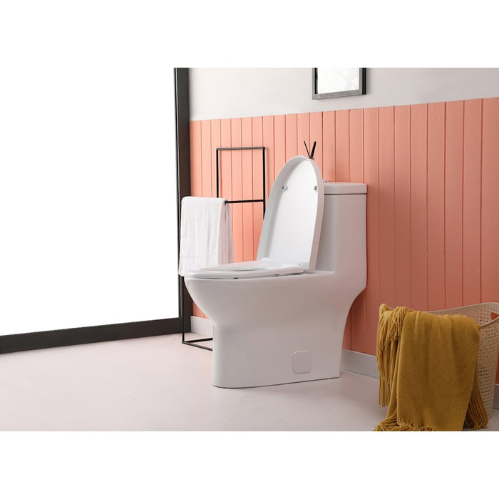 Elegant Winslet One-Piece Elongated Toilet 28X15X30, White