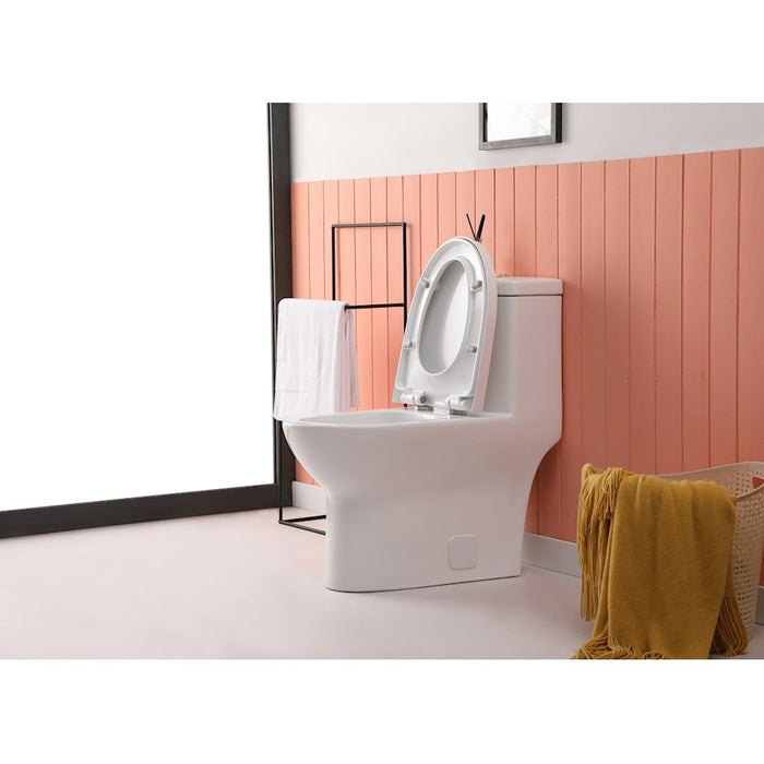 Elegant Winslet One-Piece Elongated Toilet 28X15X30, White
