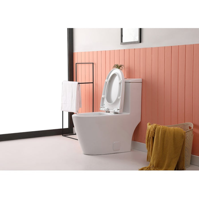 Elegant Winslet One-Piece Elongated Toilet 28X16X29, White