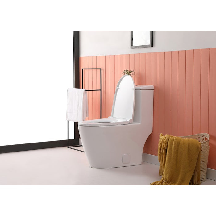 Elegant Winslet One-Piece Elongated Toilet 28X16X29, White